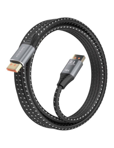 Cable DisplayPort 2.1 16K Aisens A158-0903/ DisplayPort Macho - DisplayPort Macho/ 80Gbps/ 2m/ Negro 2