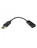 Conversor 3GO ADPHDMI/ DisplayPort Macho - HDMI Hembra/ 15cm/ Negro
