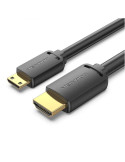 Cable HDMI 4K Vention AGHBF/ HDMI Macho - Mini HDMI Macho/ 1m/ Negro