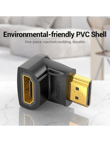 Adaptador HDMI 4K 90  Vention AIOB0/ HDMI Macho - HDMI Hembra 2