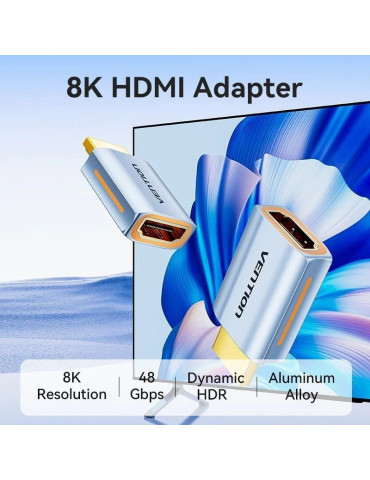 Adaptador HDMI 8K Vention AIVH0/ HDMI Macho - HDMI Hembra 2