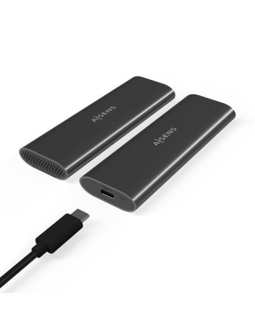 Caja Externa para Disco SSD M.2 SATA/NVMe Aisens ASM2-015GR/ USB 3.1/ Sin tornillos 2
