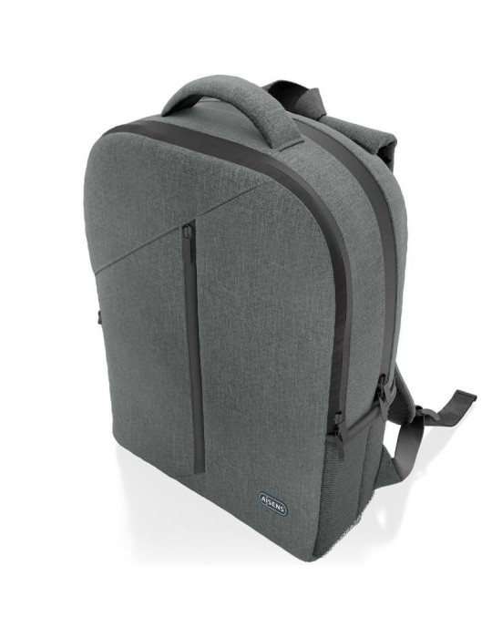 Mochila Aisens Premium ASBG-BP084-GR para Portátiles hasta 15.6"/ Gris