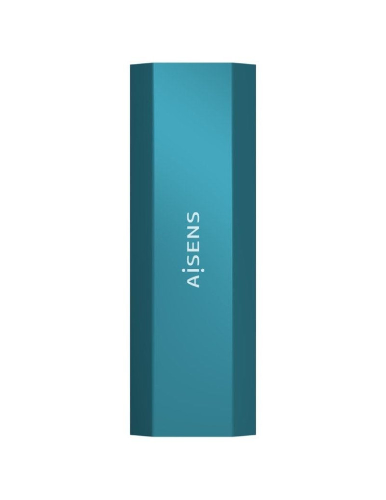 Caja Externa para Disco SSD M.2 SATA/NVMe Aisens ASM2-019BLU/ USB 3.1/ Sin tornillos