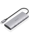 Docking USB Tipo-C Aisens ASUC-7P031-GR/ 1xHDMI 4K/ 1xUSB/ 2xUSB Tipo-C/ 1xLector Tarjetas/ 1xUSB Tipo-C PD/ Gris