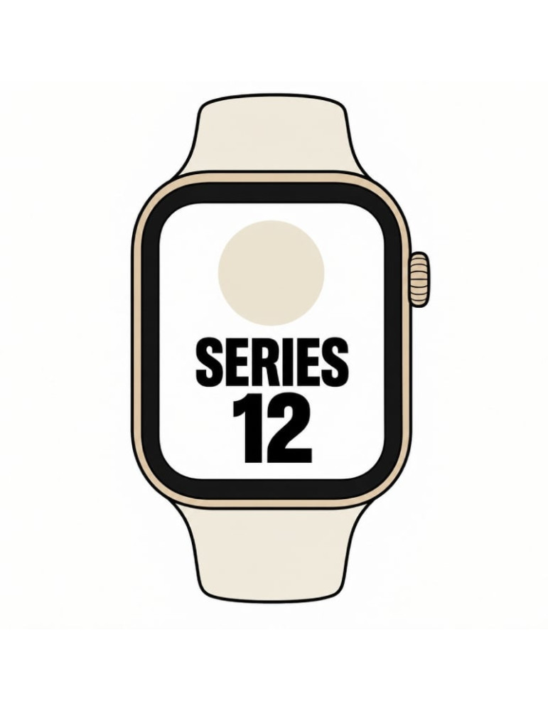 Apple Watch Series 12/ GPS/ Cellular/ 42mm/ Dorado Claro/ Correa Deportiva Arena (S/M)