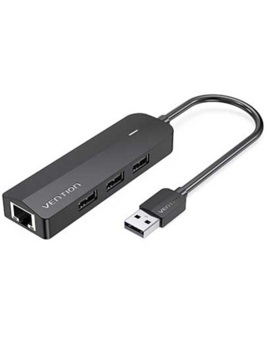 Docking USB 2.0 Vention CHPBB/ 3xUSB/ 1xMicro USB PD/ 1xRJ45/ Negro Docking USB 2.0 Vention CHPBB/ 3xUSB/ 1xMicro USB PD/ 1xRJ45/ Negro