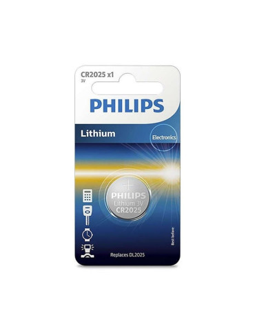 Pila de Botón Philips CR2025/ 3V