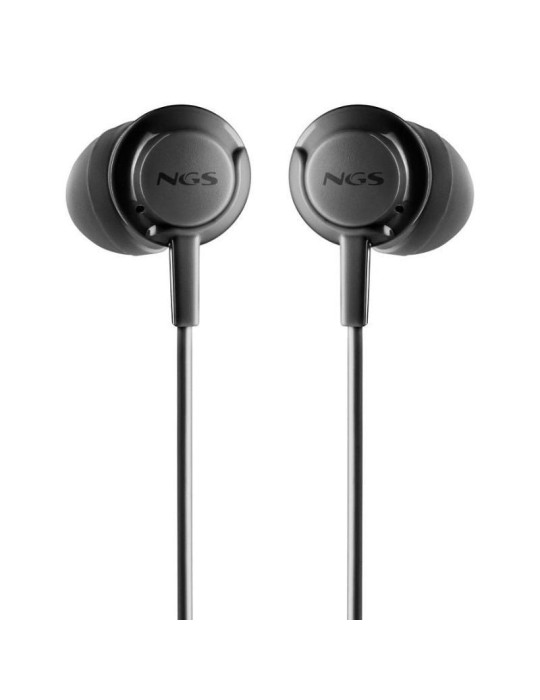 Auriculares Intrauditivos NGS Cross Drift/ con Micrófono/ Jack 3.5/ Negros
