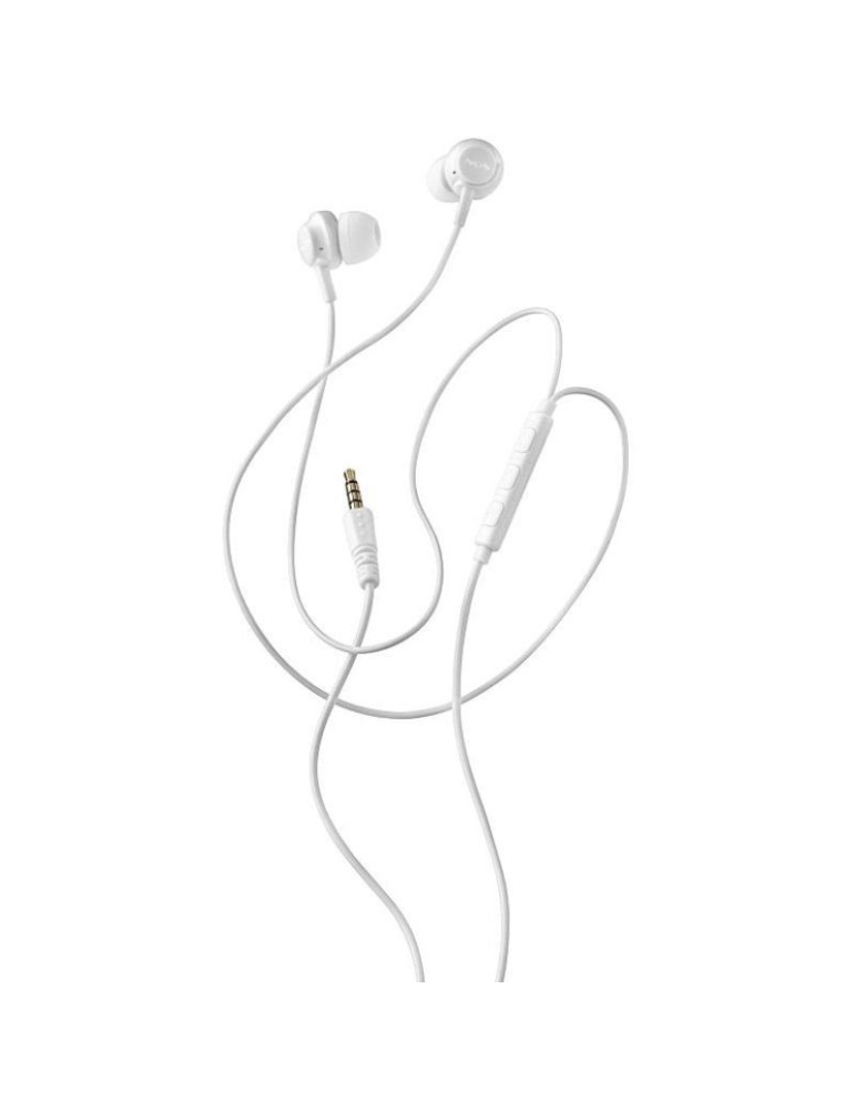 Auriculares Intrauditivos NGS Cross Drift/ con Micrófono/ Jack 3.5/ Blancos