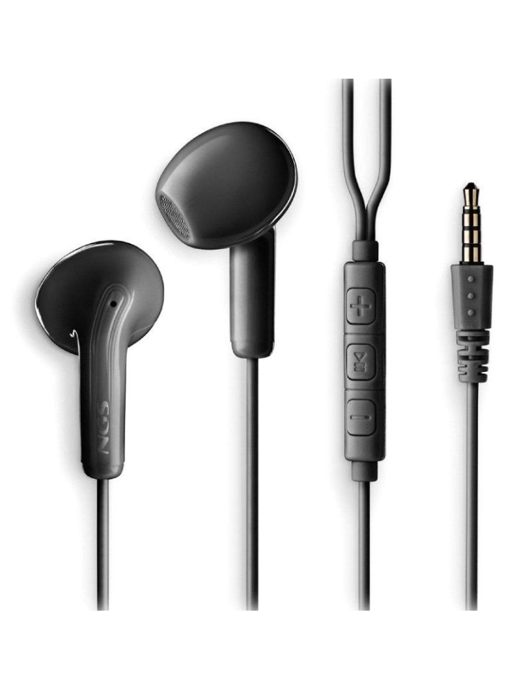 Auriculares Intrauditivos NGS Cross Flip/ con Micrófono/ Jack 3.5/ Negros Auriculares Intrauditivos NGS Cross Flip/ con Micrófono/ Jack 3.5/ Negros