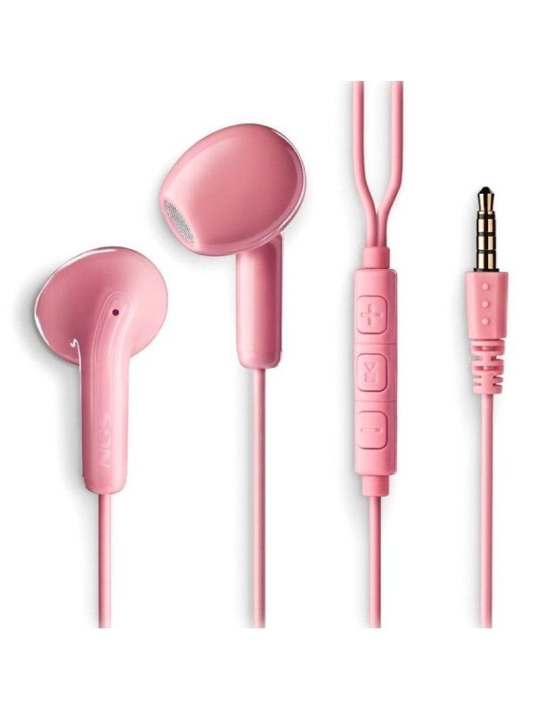 Auriculares Intrauditivos NGS Cross Flip/ con Micrófono/ Jack 3.5/ Rosas Auriculares Intrauditivos NGS Cross Flip/ con Micrófono/ Jack 3.5/ Rosas