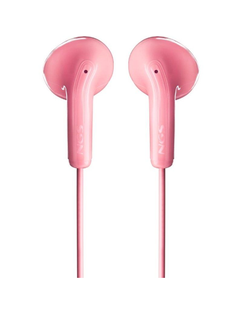 Auriculares Intrauditivos NGS Cross Flip/ con Micrófono/ Jack 3.5/ Rosas