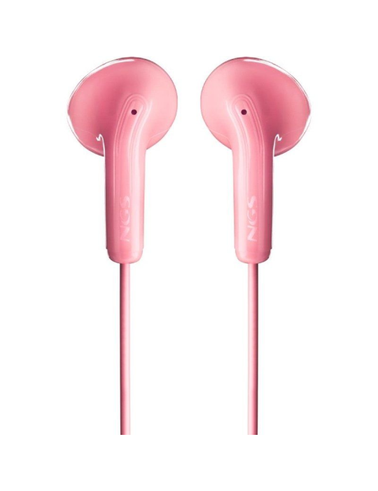 Auriculares Intrauditivos NGS Cross Flip/ con Micrófono/ Jack 3.5/ Rosas