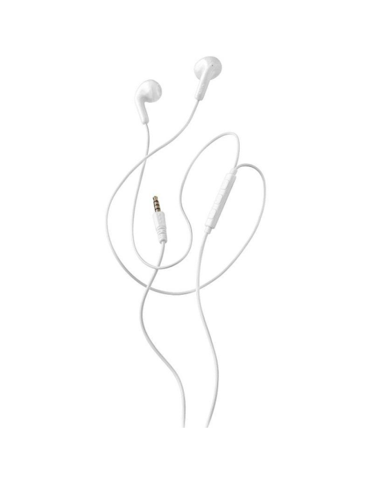 Auriculares Intrauditivos NGS Cross Flip/ con Micrófono/ Jack 3.5/ Blancos