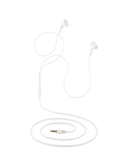 Auriculares Intrauditivos NGS Cross Flip/ con Micrófono/ Jack 3.5/ Blancos