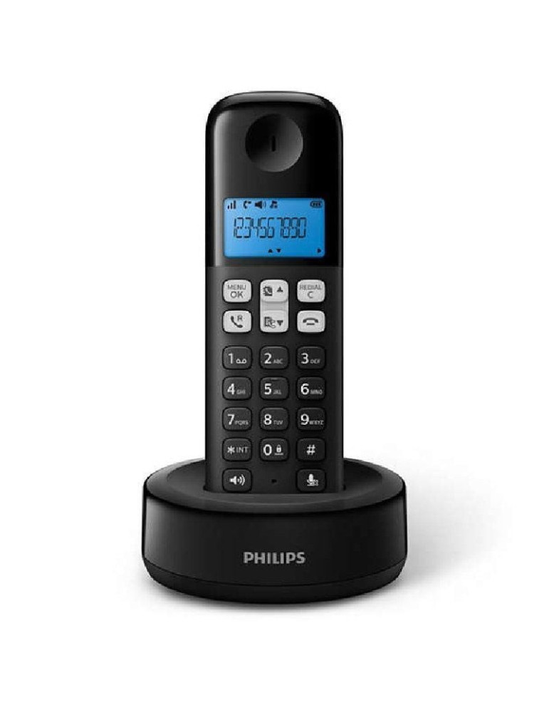 Teléfono Inalámbrico Philips D1611B/34/ Negro Teléfono Inalámbrico Philips D1611B/34/ Negro