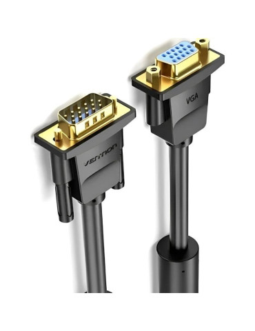 Cable Alargador SVGA Vention DAGBH/ VGA Macho - VGA Hembra/ 2m/ Negro 2