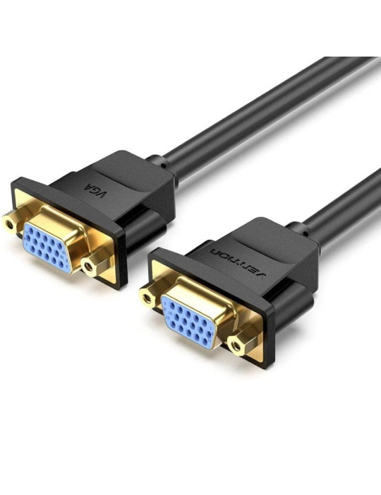 Cable Alargador VGA Vention DAHBF/ VGA Hembra - VGA Hembra/ 1m/ Negro