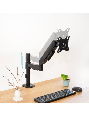 Soporte de Mesa para Monitor TooQ DB1532TNR-B/ Giratorio/ Inclinable/ hasta 9kg 2