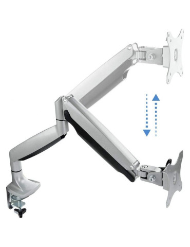 Soporte de Mesa para Monitor TooQ DB3032TNR-S/ Giratorio/ Inclinable/ hasta 9kg 2