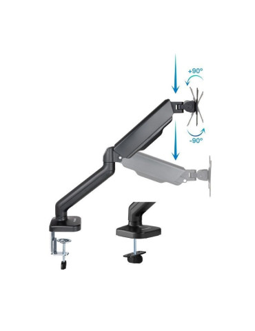Soporte de Mesa para Monitor TooQ DB5032TNR-B/ Giratorio/ Inclinable/ hasta 9kg 2