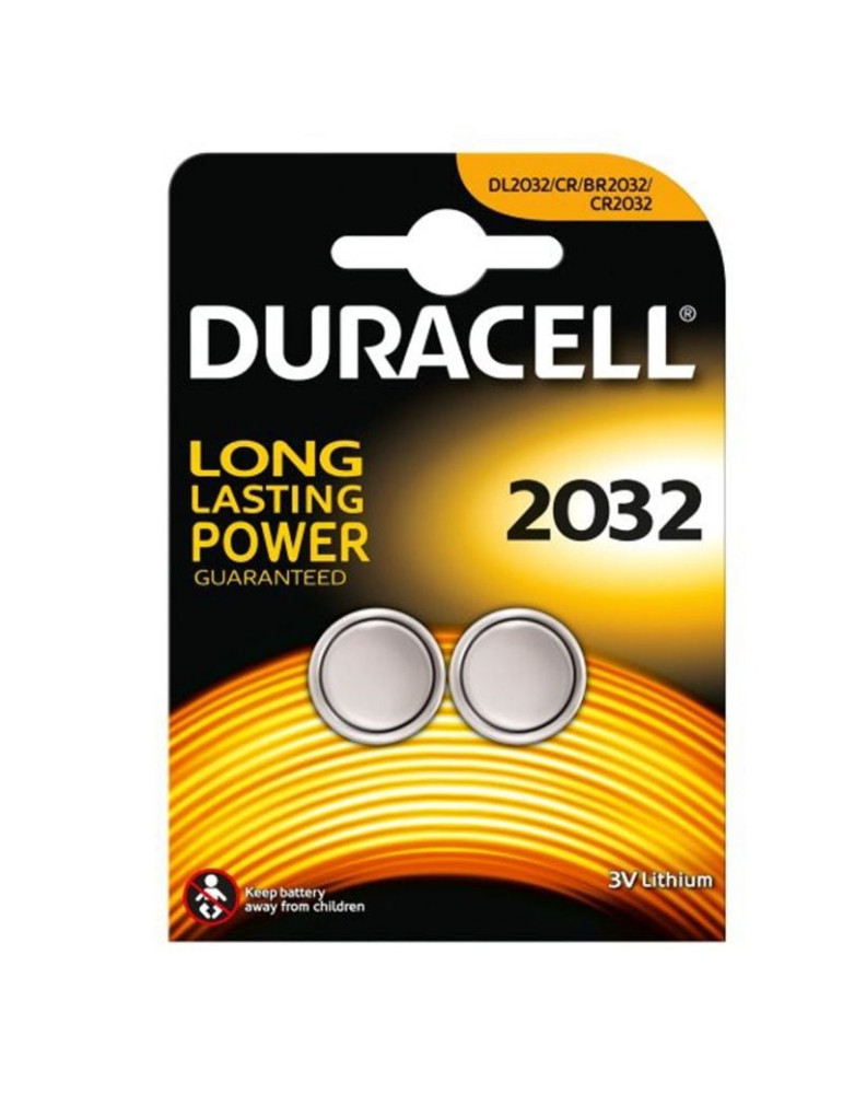 Pack de 2 Pilas de Botón Duracell DL2032/ 3V Pack de 2 Pilas de Botón Duracell DL2032/ 3V