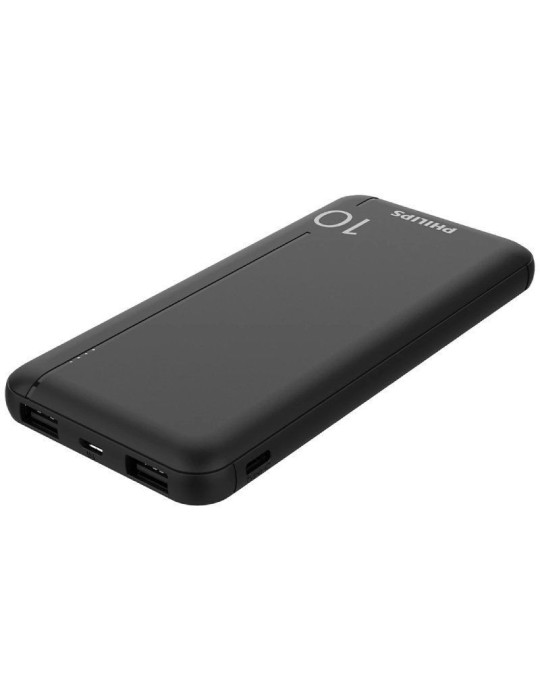 Powerbank 10000mAh Philips DLP1810NB/62/ Negra Powerbank 10000mAh Philips DLP1810NB/62/ Negra