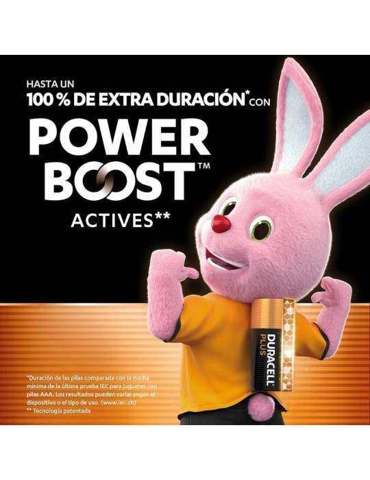 Pack de 12 Pilas AAA Duracell Plus Power Boost DPBLR3B12/ 1.5V/ Alcalinas