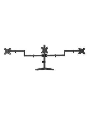 Soporte de Sobremesa para 3 Monitores Aisens DT27TSR-287/ Giratorio/ Inclinable/ hasta 10kg 2