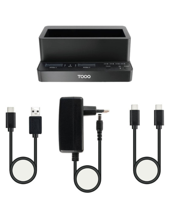 Docking Station para SSD M2 SATA/NVMe TooQ TQDS-502B