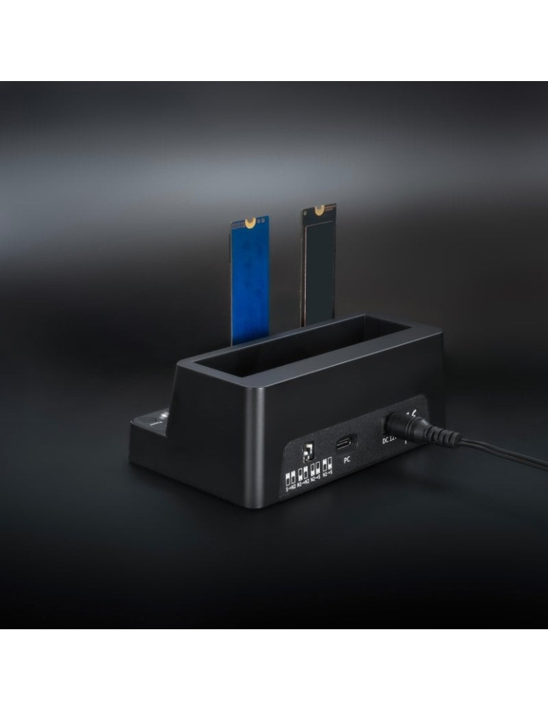 Docking Station para SSD M2 SATA/NVMe TooQ TQDS-502B