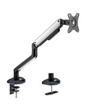 Soporte de Mesa Gaming con Contrapeso para Monitor Aisens DT32TSR-295/ Giratorio/ Inclinable/ hasta 9kg/ con Iluminación RGB