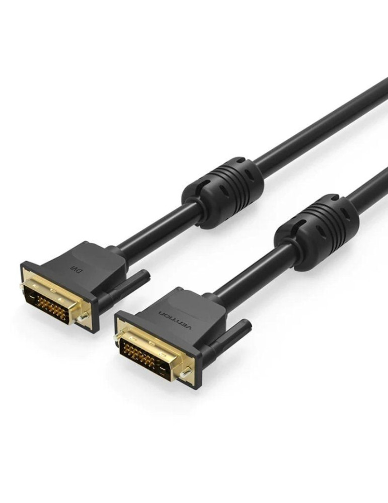 Cable DVI Vention EAABG/ DVI-D Macho - DVI-D Macho/ 1.5m/ Negro Cable DVI Vention EAABG/ DVI-D Macho - DVI-D Macho/ 1.5m/ Negro