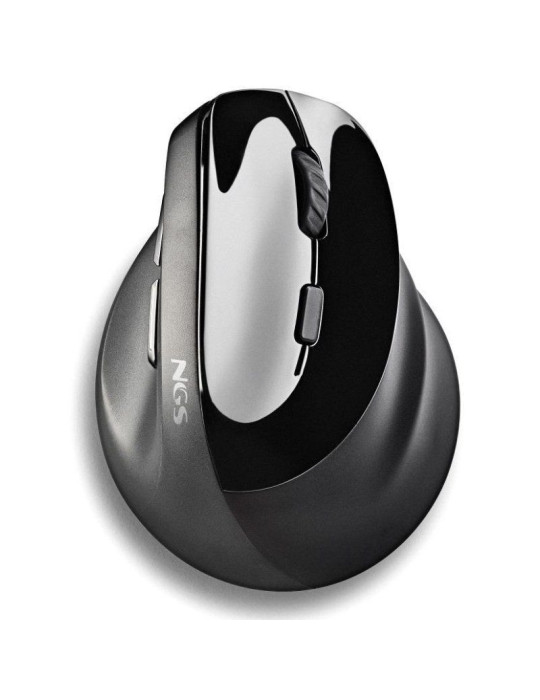 Ratón Vertical Inalámbrico NGS EVO Moksha/ Batería recargable/ Hasta 2400 DPI