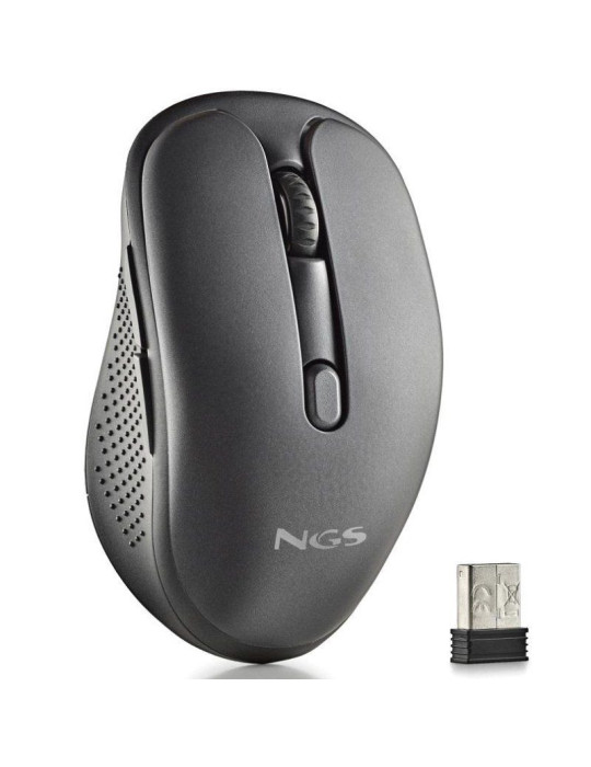 Ratón Inalámbrico NGS Evo Spook silencioso/ Batería recargable/ Hasta 1600 DPI/ Negro Ratón Inalámbrico NGS Evo Spook silencioso/ Batería recargable/ Hasta 1600 DPI/ Negro
