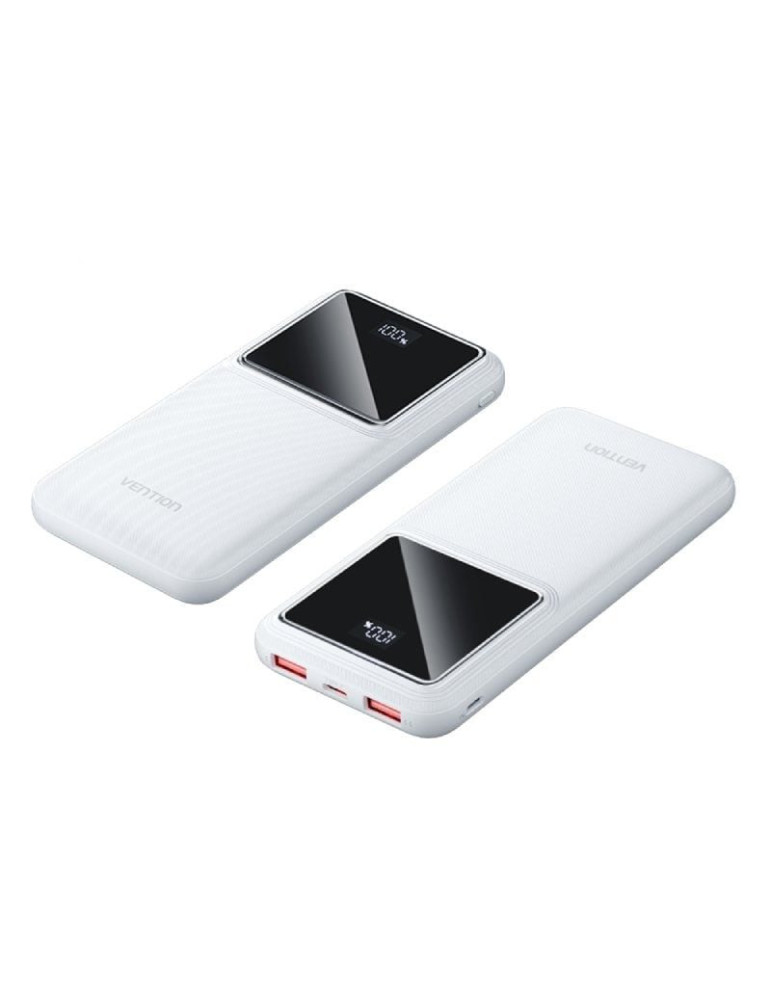 Powerbank 10000mAh Vention FHKW0/ 22.5W/ Blanca Powerbank 10000mAh Vention FHKW0/ 22.5W/ Blanca