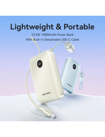 Powerbank 10000mAh Vention FKAN0-C/ 22.5W/ Gris 2