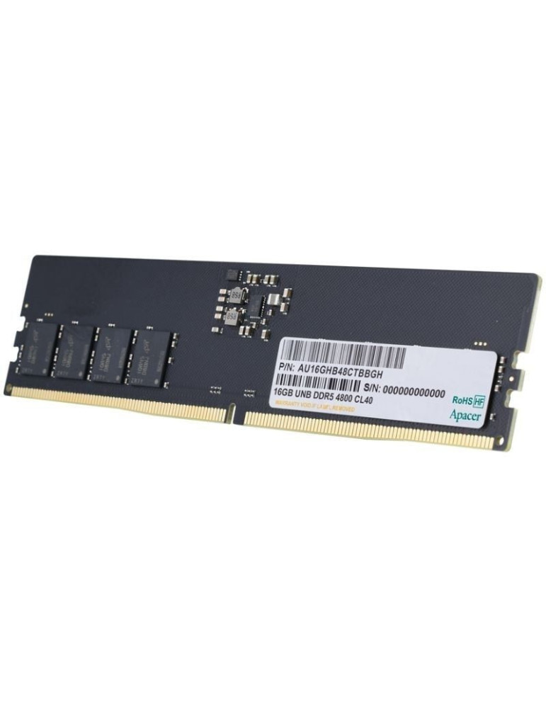 Memoria RAM Apacer FL.32G2C.PKH 32GB/ DDR5/ 5600MHz/ 1.1V/ CL40/ DIMM