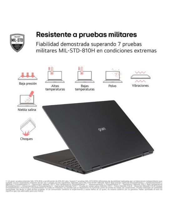 Portátil LG Gram Pro 16Z90TS-G.AU99BN Intel Core Ultra 9-288V/ 32GB/ 1TB SSD/ 16"/ Win11