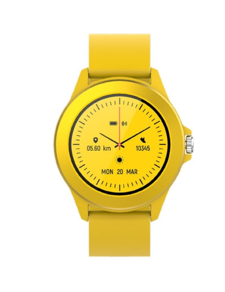 Smartwatch Forever Colorum CW-300/ Notificaciones/ Frecuencia Cardíaca/ Amarillo Smartwatch Forever Colorum CW-300/ Notificaciones/ Frecuencia Cardíaca/ Amarillo