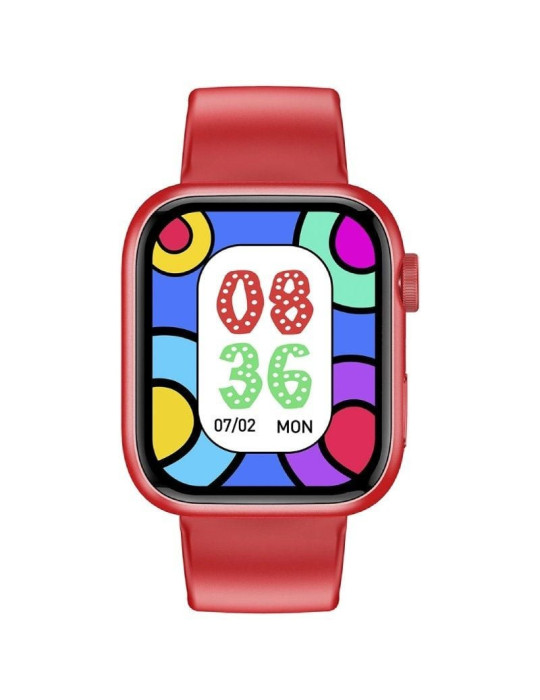 Smartwatch Forever IGo Watch 3 JW-500/ Notificaciones/ Frecuencia Cardíaca/ Rojo