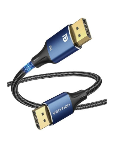 Cable Vention HCELG/ DisplayPort Macho - DisplayPort 8K Macho/ 1.5m/ Azul 2