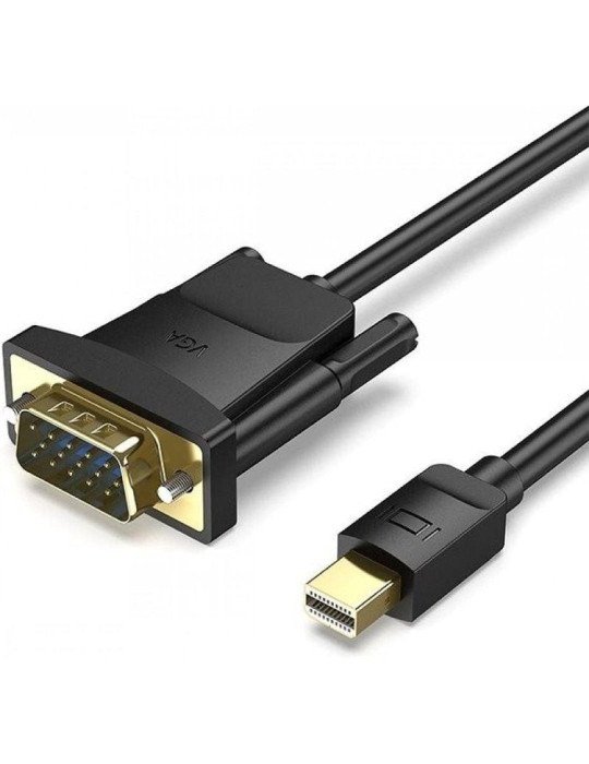 Cable Conversor Vention HFDBF/ Mini DisplayPort Macho - VGA Hembra/ 1m/ Negro Cable Conversor Vention HFDBF/ Mini DisplayPort Macho - VGA Hembra/ 1m/ Negro