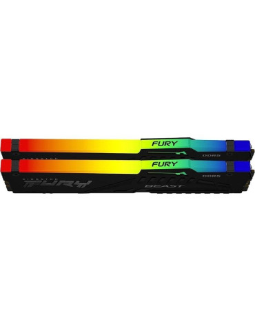 Memoria RAM Kingston FURY Beast RGB 2 x 16GB/ DDR5/ 5600MHz/ 1.25V/ CL36/ DIMM 2