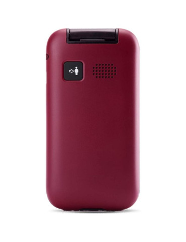 Teléfono Móvil Panasonic KX-TU400EXR para Personas Mayores/ Rojo Granate 2
