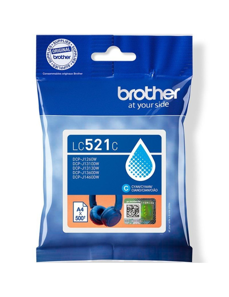 Cartucho de Tinta Original Brother LC521C/ Cian Cartucho de Tinta Original Brother LC521C/ Cian