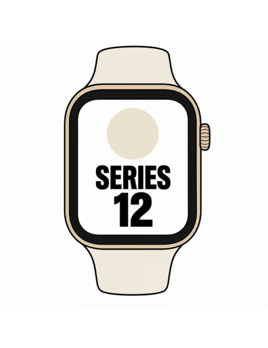 Apple Watch Series 12/ GPS/ 46mm/ Dorado Claro/ Correa Deportiva Arena (S/M)