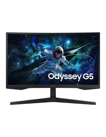 Monitor Gaming Curvo Samsung Odyssey G5 S27CG552EU 27"/ QHD/ 1ms/ 165Hz/ VA / Negro