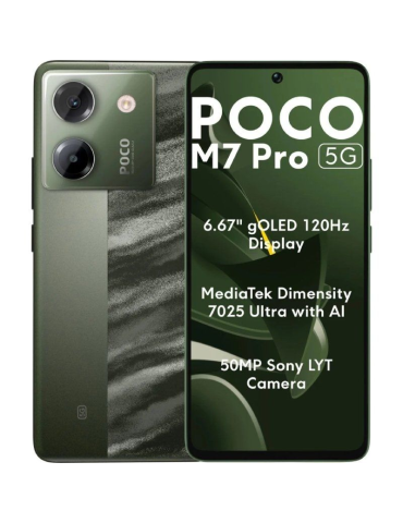 Smartphone Xiaomi POCO M7 Pro 8GB/ 256GB/ 6.67"/ 5G/ Verde